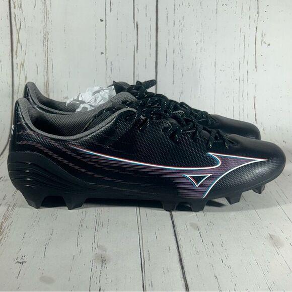 Mizuno Alpha Select FG Soccer Cleats Black Men's Size 10 - Picture 1 of 10
